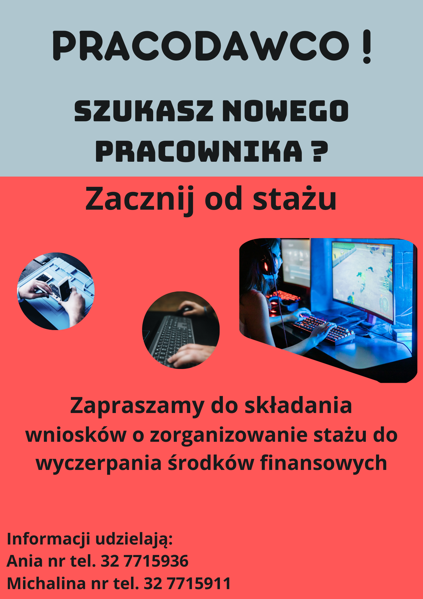 Zapraszamy do składania wniosków o zorganizowanie stażu do wyczerpania środków finansowych